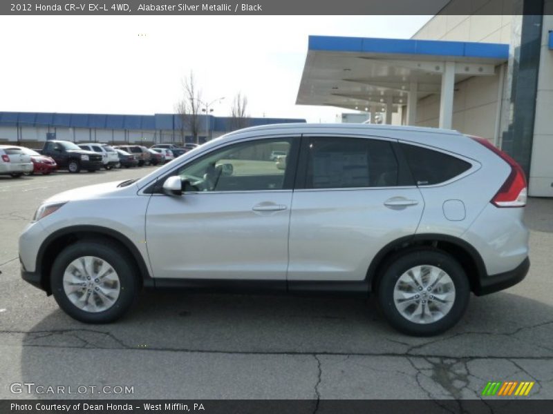 Alabaster Silver Metallic / Black 2012 Honda CR-V EX-L 4WD