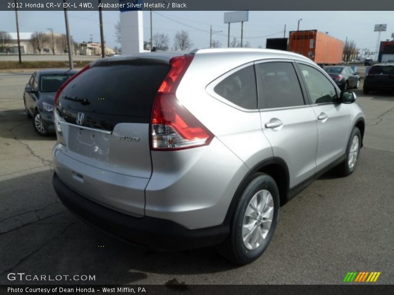 Alabaster Silver Metallic / Black 2012 Honda CR-V EX-L 4WD