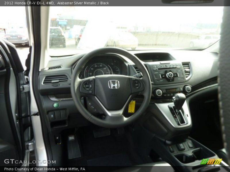 Alabaster Silver Metallic / Black 2012 Honda CR-V EX-L 4WD