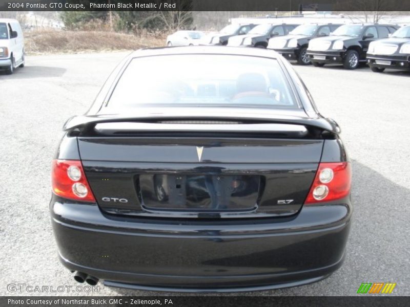 Phantom Black Metallic / Red 2004 Pontiac GTO Coupe