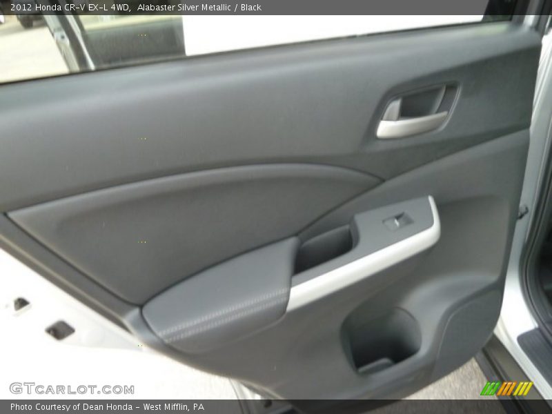 Alabaster Silver Metallic / Black 2012 Honda CR-V EX-L 4WD