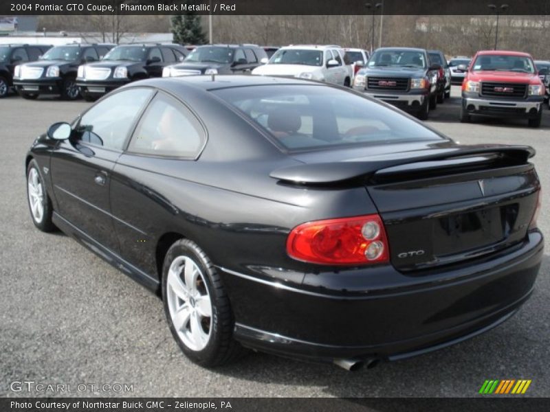 Phantom Black Metallic / Red 2004 Pontiac GTO Coupe