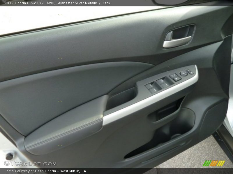Alabaster Silver Metallic / Black 2012 Honda CR-V EX-L 4WD