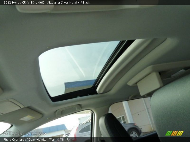 Alabaster Silver Metallic / Black 2012 Honda CR-V EX-L 4WD