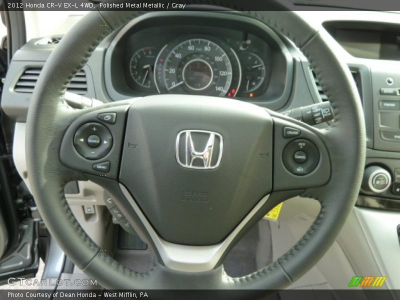 Polished Metal Metallic / Gray 2012 Honda CR-V EX-L 4WD
