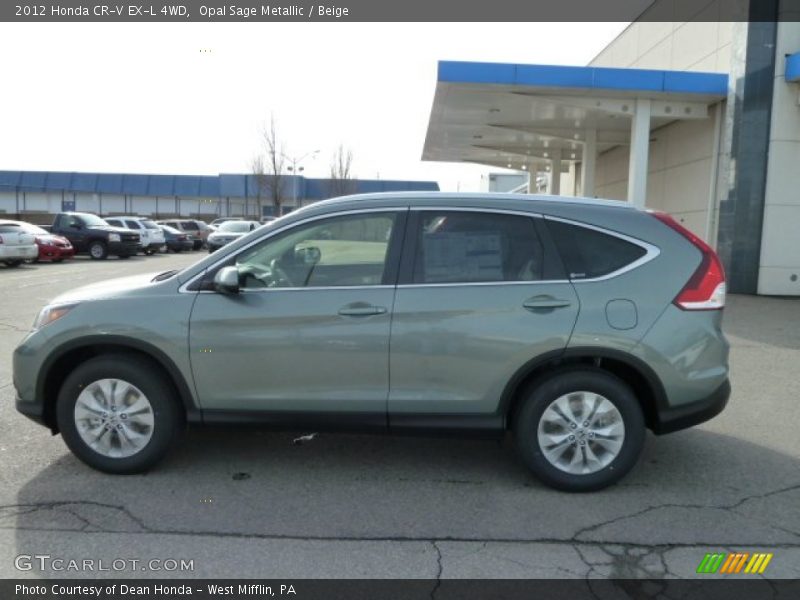 Opal Sage Metallic / Beige 2012 Honda CR-V EX-L 4WD