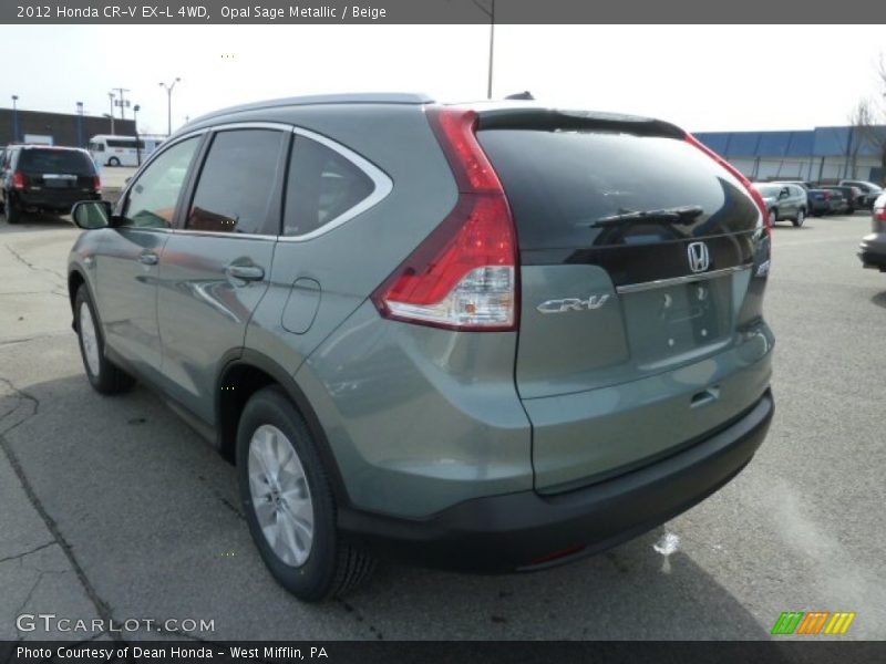 Opal Sage Metallic / Beige 2012 Honda CR-V EX-L 4WD