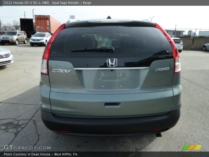 Opal Sage Metallic / Beige 2012 Honda CR-V EX-L 4WD