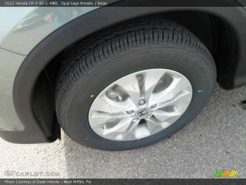 Opal Sage Metallic / Beige 2012 Honda CR-V EX-L 4WD