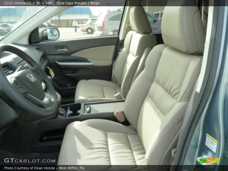 Opal Sage Metallic / Beige 2012 Honda CR-V EX-L 4WD