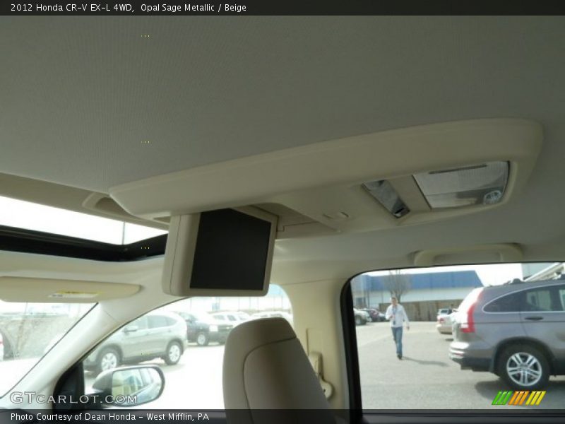 Opal Sage Metallic / Beige 2012 Honda CR-V EX-L 4WD