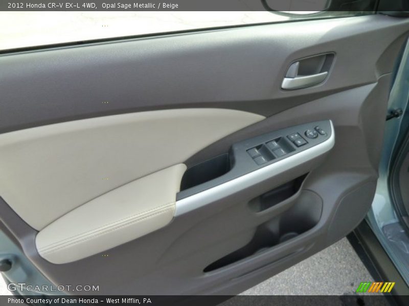 Opal Sage Metallic / Beige 2012 Honda CR-V EX-L 4WD