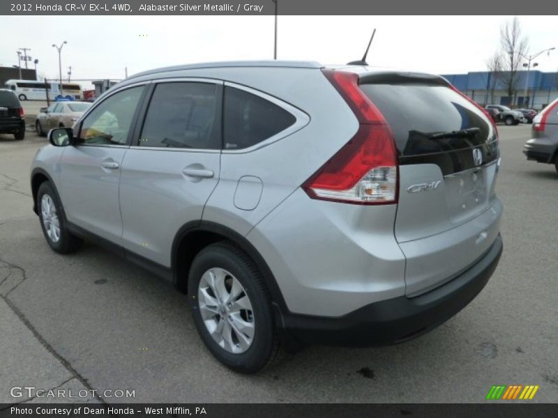 Alabaster Silver Metallic / Gray 2012 Honda CR-V EX-L 4WD