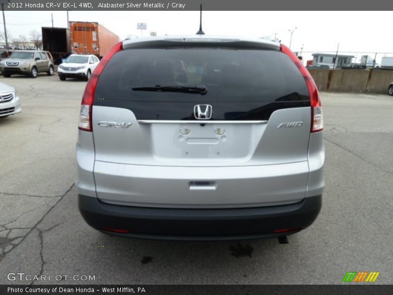 Alabaster Silver Metallic / Gray 2012 Honda CR-V EX-L 4WD