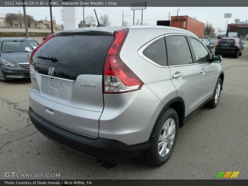 Alabaster Silver Metallic / Gray 2012 Honda CR-V EX-L 4WD