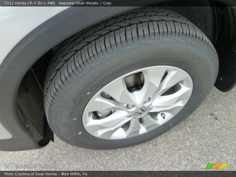 Alabaster Silver Metallic / Gray 2012 Honda CR-V EX-L 4WD