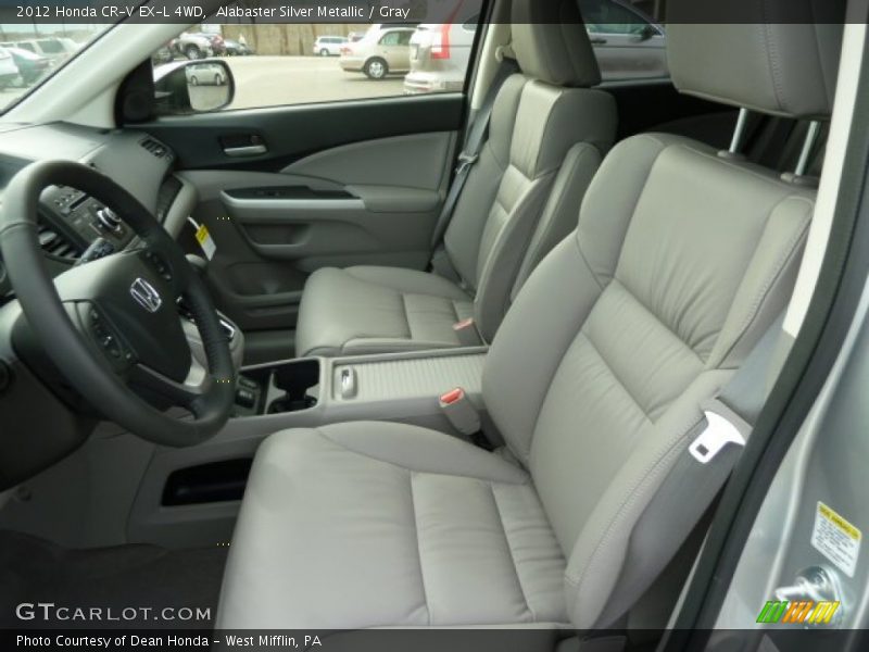 Alabaster Silver Metallic / Gray 2012 Honda CR-V EX-L 4WD
