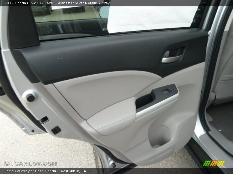 Alabaster Silver Metallic / Gray 2012 Honda CR-V EX-L 4WD