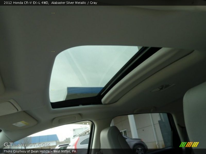 Alabaster Silver Metallic / Gray 2012 Honda CR-V EX-L 4WD