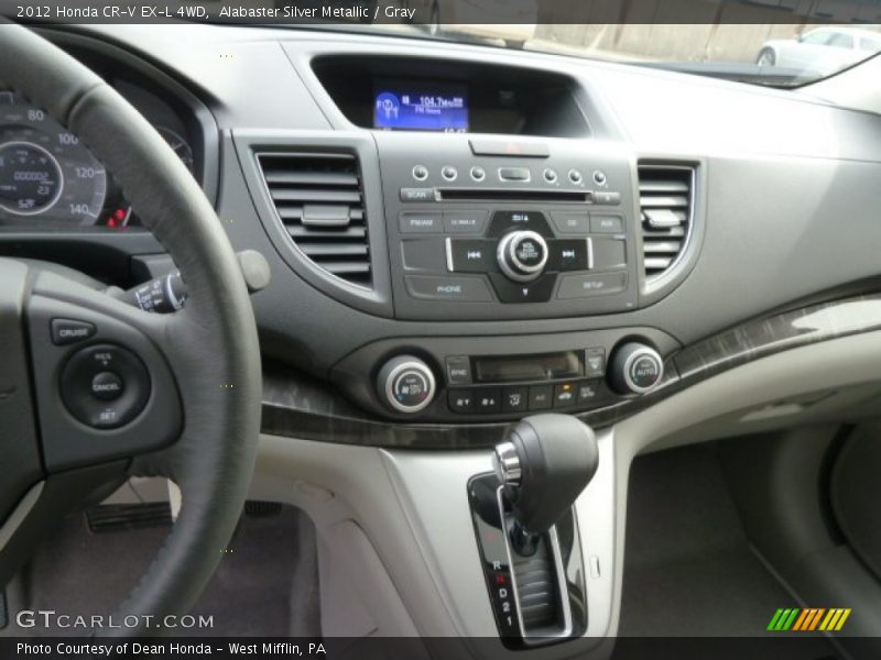 Alabaster Silver Metallic / Gray 2012 Honda CR-V EX-L 4WD