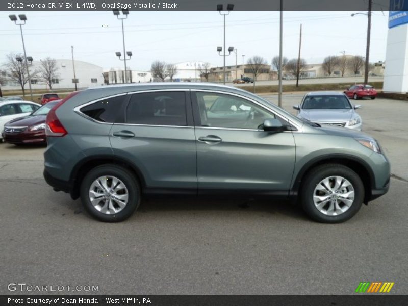 Opal Sage Metallic / Black 2012 Honda CR-V EX-L 4WD