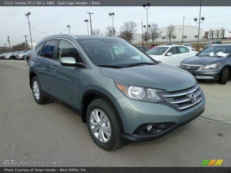 Opal Sage Metallic / Black 2012 Honda CR-V EX-L 4WD