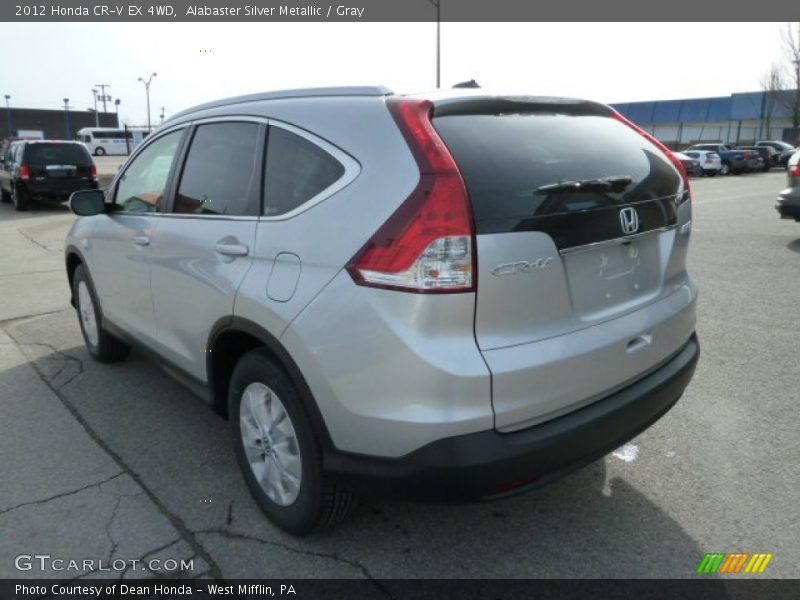 Alabaster Silver Metallic / Gray 2012 Honda CR-V EX 4WD