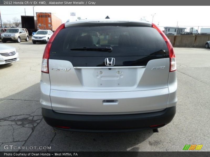 Alabaster Silver Metallic / Gray 2012 Honda CR-V EX 4WD