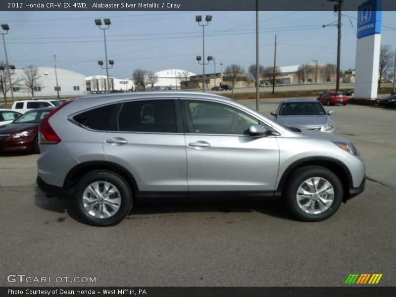 Alabaster Silver Metallic / Gray 2012 Honda CR-V EX 4WD