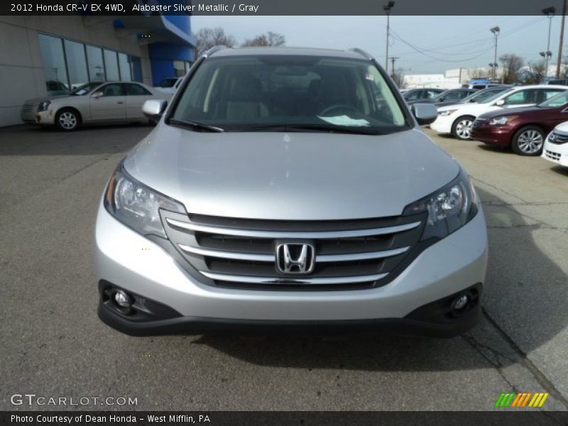 Alabaster Silver Metallic / Gray 2012 Honda CR-V EX 4WD