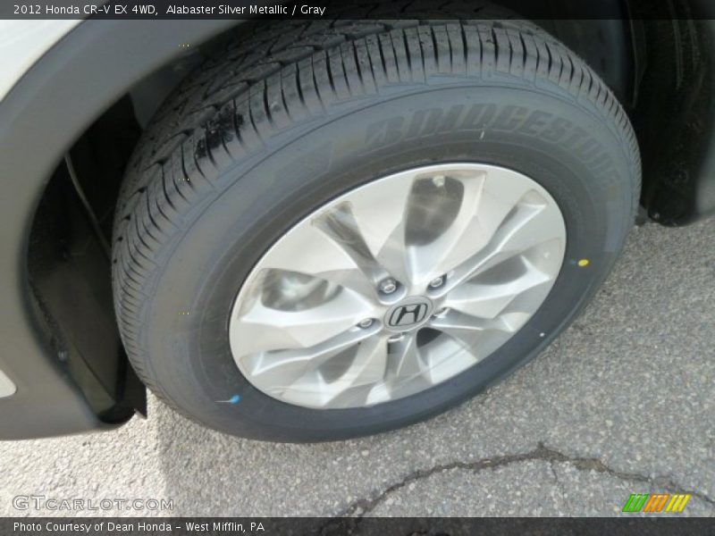 Alabaster Silver Metallic / Gray 2012 Honda CR-V EX 4WD