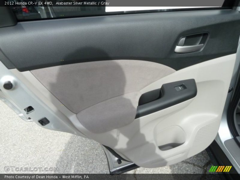 Alabaster Silver Metallic / Gray 2012 Honda CR-V EX 4WD