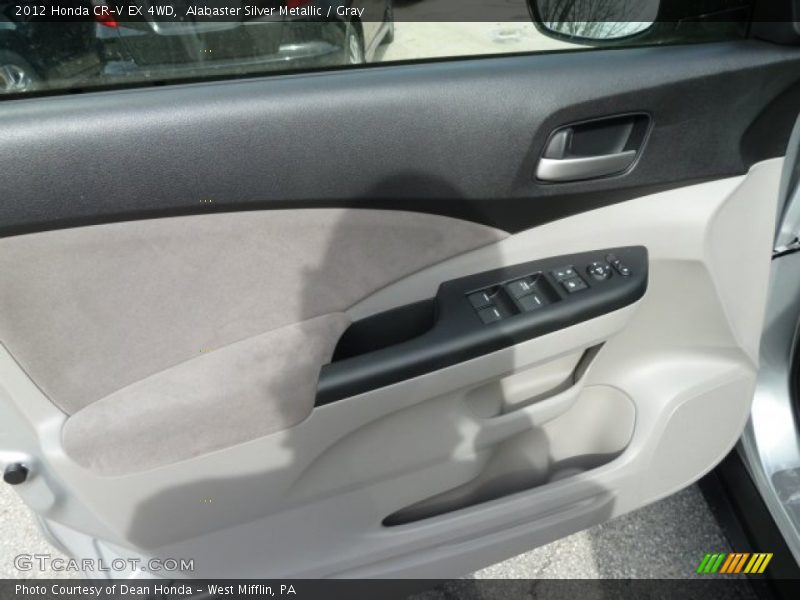 Alabaster Silver Metallic / Gray 2012 Honda CR-V EX 4WD