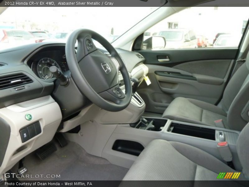 Alabaster Silver Metallic / Gray 2012 Honda CR-V EX 4WD