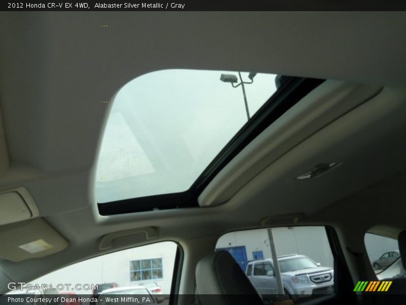 Alabaster Silver Metallic / Gray 2012 Honda CR-V EX 4WD