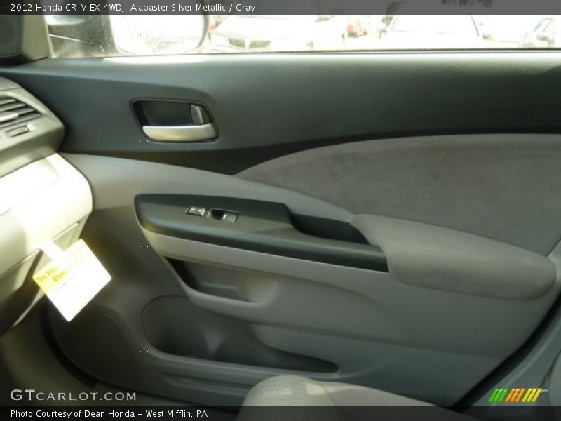 Alabaster Silver Metallic / Gray 2012 Honda CR-V EX 4WD