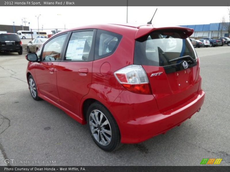 Milano Red / Black 2012 Honda Fit Sport