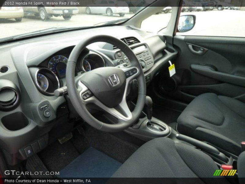 Milano Red / Black 2012 Honda Fit Sport