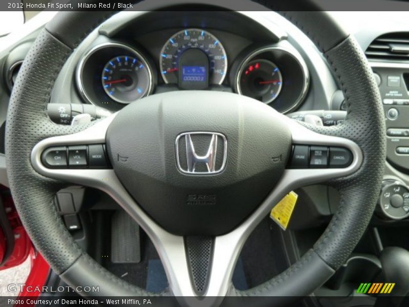 Milano Red / Black 2012 Honda Fit Sport