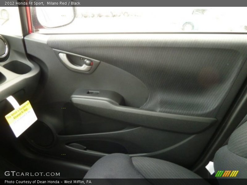 Milano Red / Black 2012 Honda Fit Sport