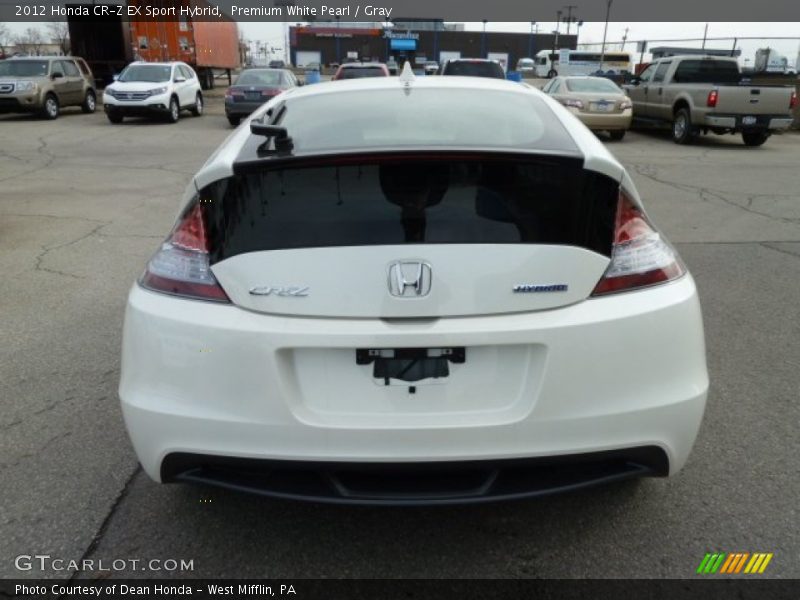 Premium White Pearl / Gray 2012 Honda CR-Z EX Sport Hybrid