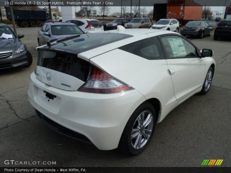 Premium White Pearl / Gray 2012 Honda CR-Z EX Sport Hybrid