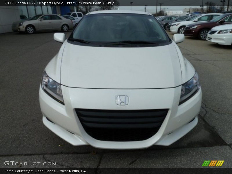 Premium White Pearl / Gray 2012 Honda CR-Z EX Sport Hybrid