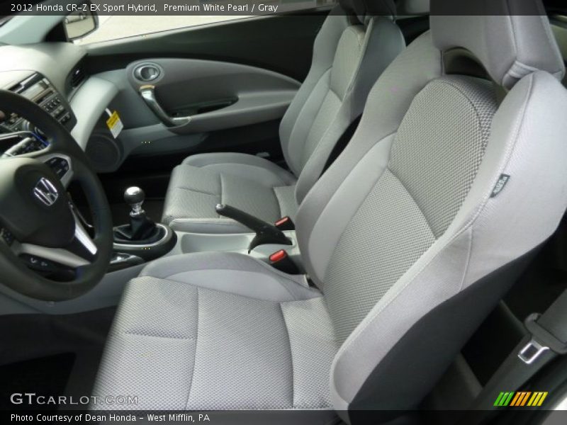 Premium White Pearl / Gray 2012 Honda CR-Z EX Sport Hybrid