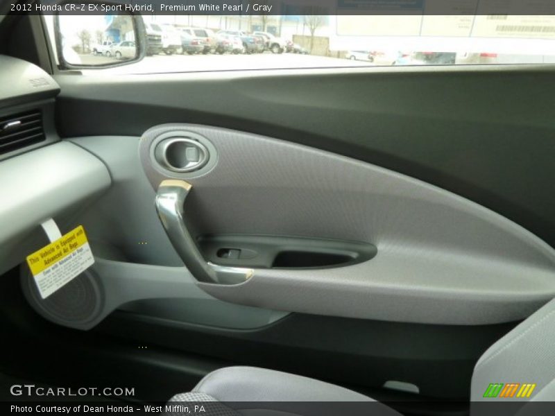 Premium White Pearl / Gray 2012 Honda CR-Z EX Sport Hybrid