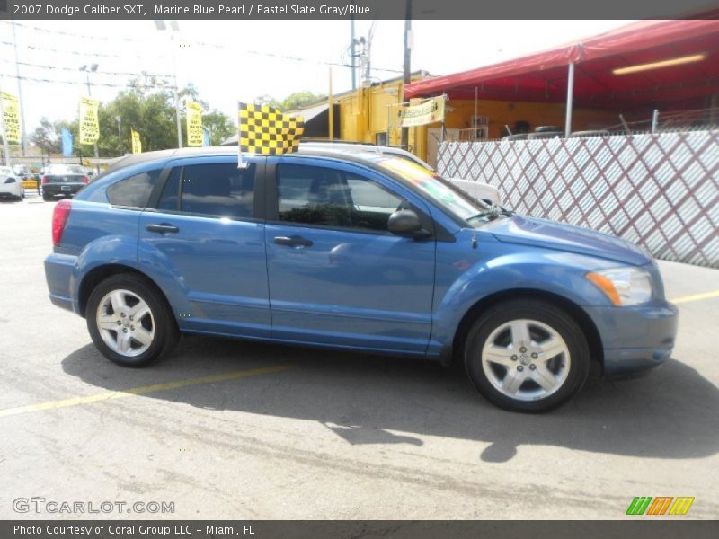 Marine Blue Pearl / Pastel Slate Gray/Blue 2007 Dodge Caliber SXT