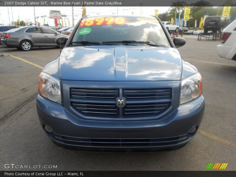 Marine Blue Pearl / Pastel Slate Gray/Blue 2007 Dodge Caliber SXT