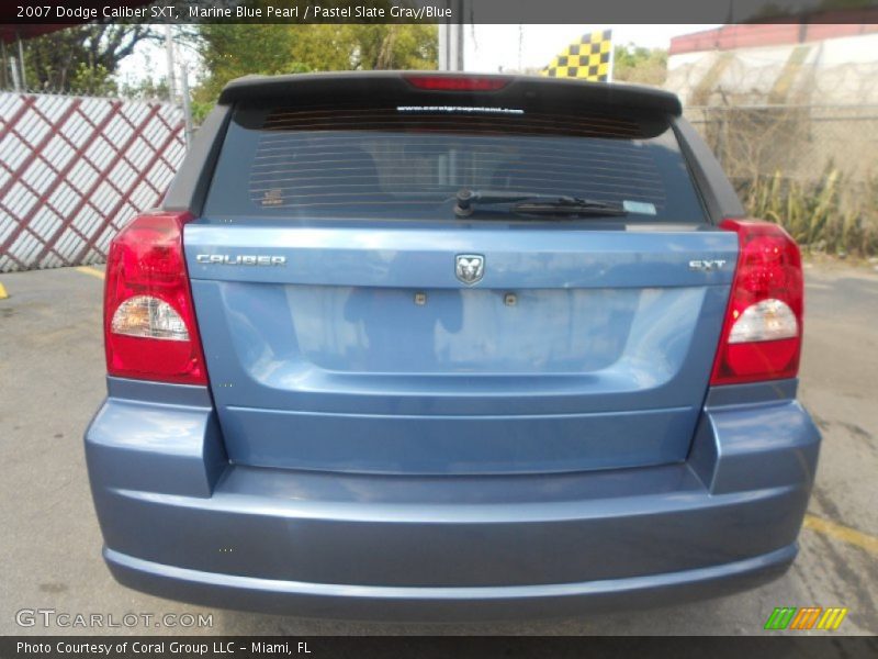 Marine Blue Pearl / Pastel Slate Gray/Blue 2007 Dodge Caliber SXT