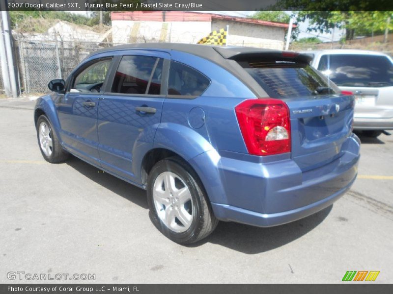 Marine Blue Pearl / Pastel Slate Gray/Blue 2007 Dodge Caliber SXT