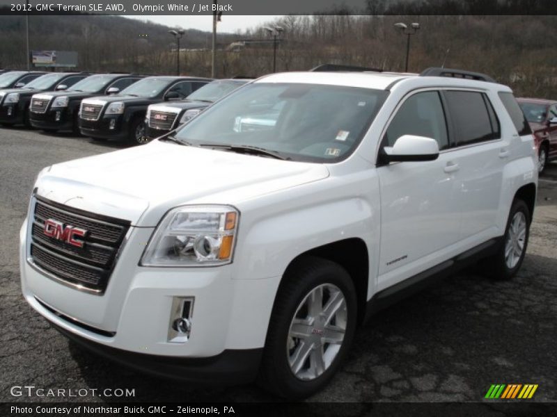 Olympic White / Jet Black 2012 GMC Terrain SLE AWD